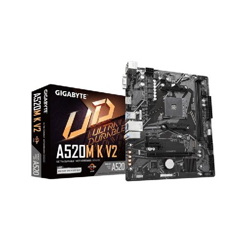 Tarjeta Madre Gigabyte A520M-K, DDR4, RYZEN AM4