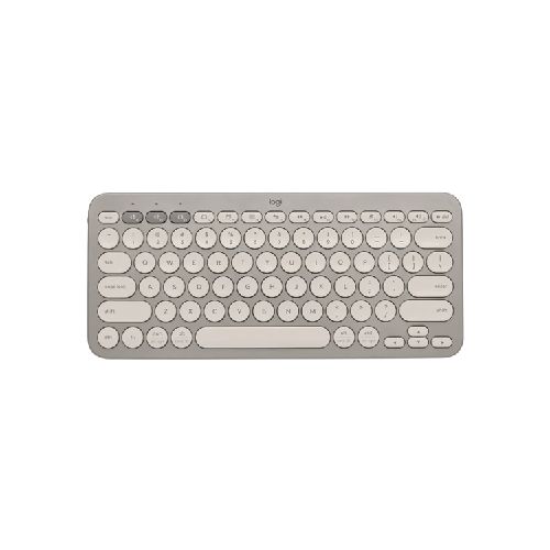 Teclado Logitech Bluetooth K380, Multidispositivo, Inalambrico, Arena, Español