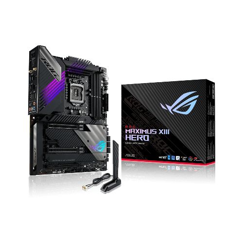 Tarjeta Madre ASUS ROG MAXIMUS XIII HERO, ATX S-1200, Intel Z590, 128GB DDR4 para Intel