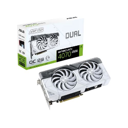 Tarjeta de Video ASUS Dual GeForce RTX™ 4070 SUPER White OC Edition 12GB GDDR6X