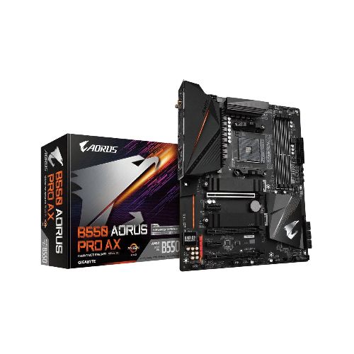 Tarjeta Madre AORUS ATX B550 PRO AX, S-AM4, AMD B550, HDMI, 128GB DDR4 para AMD