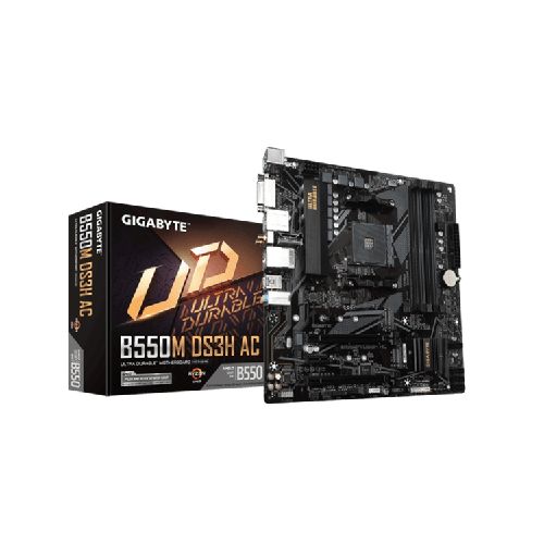 Tarjeta Madre Gigabyte B550M-DS3H AC AM4 DDR4