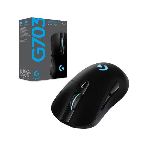 Mouse Gamer Inalámbrico Logitech G703 LIGHTSPEED con sensor Hero 16,000 DPI