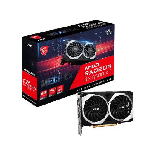 Tarjeta De Video MSI Radeon RX 6500 XT MECH 2X 4G OC