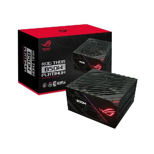 Fuente de Poder Asus ROG Thor 850W Platinum | RGB AuraSync, Panel OLED