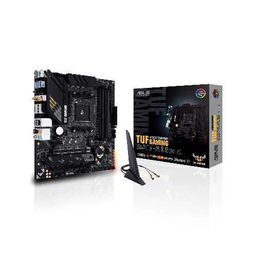 Tarjeta Madre Asus TUF Gaming B550M-PLUS (WI-FI)/ AM4 / AMD RYZEN 3000 SERIES / mATX / Aura Sync