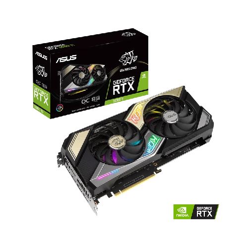 Tarjeta de Video Asus RTX 3060 Ti KO OC 8GB GDDR6 LHR