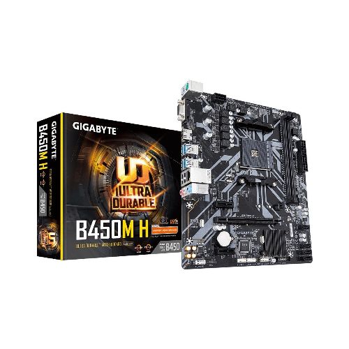 Tarjeta Madre Gigabyte Micro ATX B450M H, S-AM4, AMD B450, HDMI, 32GB DDR4 para AMD