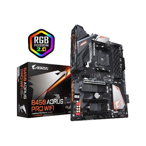 Tarjeta Madre Gigabyte B450 Aorus PRO WIFI / AM4 / ATX / RGB Fusion 2.0