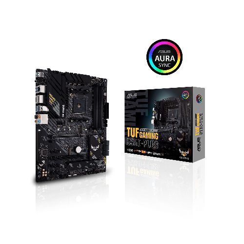 Tarjeta Madre Asus TUF Gaming B550-PLUS / AM4 / AMD RYZEN 3000 SERIES / ATX / Aura Sync