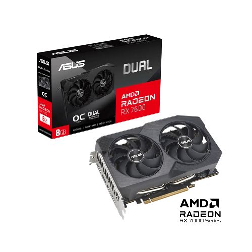 Tarjeta De Video ASUS DUAL RX7600 OC 8GB GDDR6 | Avatar: Frontiers Of Pandora De Regalo