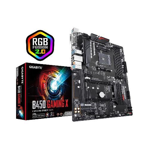 Tarjeta Madre Gigabyte B450 GAMING X, ATX, S-AM4, AMD B450, HDMI, 64GB DDR4 para AMD