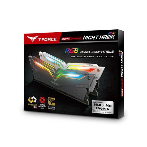 Memoria RAM Team Group T-Force Night Hawk RGB 2x8GB 3200MHz / DDR4 / 16GB / Negras