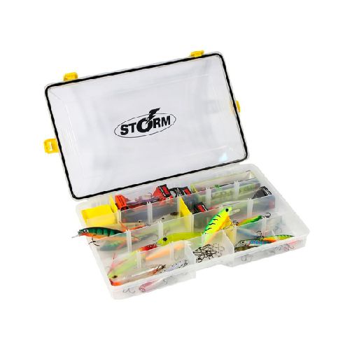 Caja de pesca Storm Modelo 16STORGS Sellada contra agua 23 x 17.5 x 5 Cms  