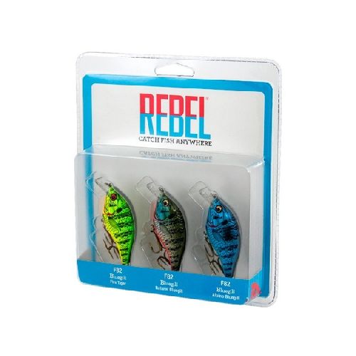 Rebel Paquete De Señuelos "Bluegill" 3 pcs  