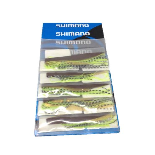 Shimano Falda de silicon de repuesto para Lucanus Jig Brown Chartreuse  