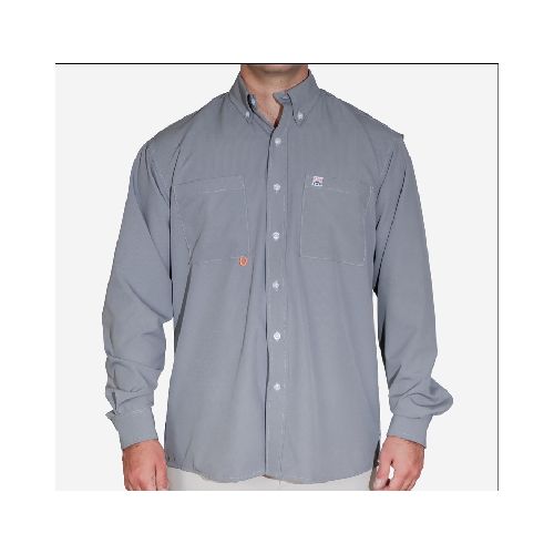 Tau Camisa Pesca Manga Larga Gris, L  