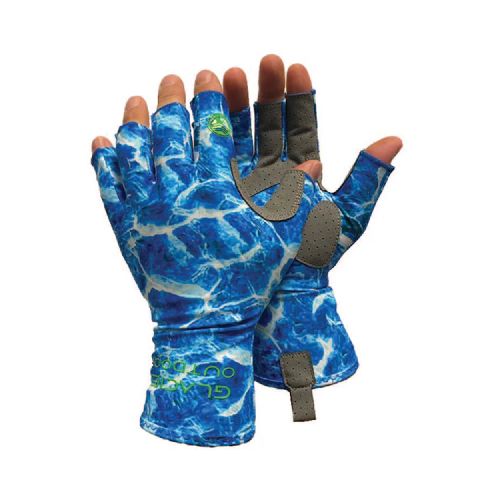 GLACIER OUTDOOR Guantes Islamorada Sun Blue Water Camo 079BC  Glacier Outdoor