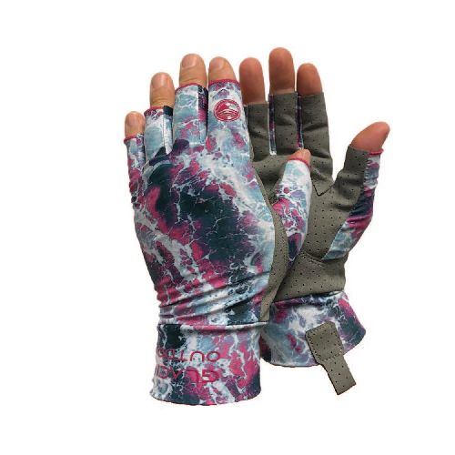 GLACIER OUTDOOR Guantes Ascencion Bay Sun Glove Size Pink Camo 007PK  Glacier Outdoor