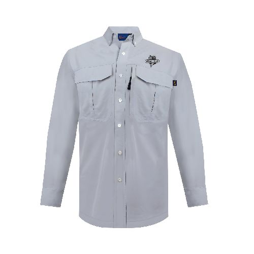 BLACK BASS Pescador Camisa Manga Larga Gris A12101GRI  Black Bass