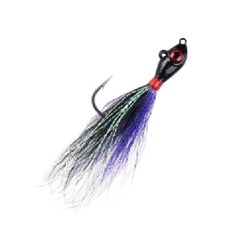 Señuelo Mustad BEB-1-BKPP Big Eye Bucktail 1 oz - Color Black Purple  