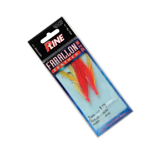 Señuelo Sabiki P-Line Farallon Feather 3/0 - Color Yellow Red  