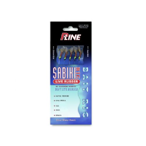 Señuelo Sabiki P-Line Red Rubber #6  