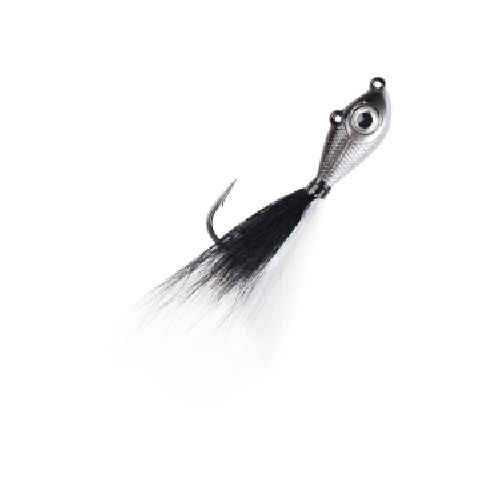 Señuelo Mustad BEB-1.5-BKSI Big Eye Bucktail 1.5 oz - Color Black Silver  