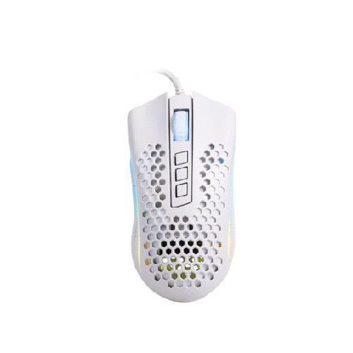 Mouse Gamer Redragon Óptico RGB Storm Elite M988, Alámbrico, USB, 100DPI, Blanco  