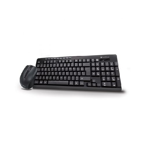 Kit de Teclado y Mouse Techzone TZ16COMB01-INA, RF Inalámbrico, Negro (Español)  