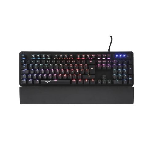 Teclado Gamer Naceb Black Cobra RGB, Teclado Mecánico, Alámbrico, Negro (Español)  