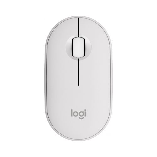 Mouse Logitech Óptico Pebble 2 M350s, Inalámbrico, RF + Bluetooth, 4000DPI, Blanco  