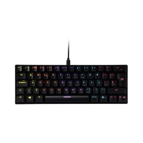 Teclado Gamer Ocelot Gaming OGMK03 RGB, Teclado Mecánico, Switch Blue, Alámbrico, Negro (Español)  