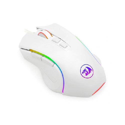 Mouse Gamer Ergonómico Redragon Óptico Griffin M607 RGB, Alámbrico, USB-A, 7200DPI, Blanco  