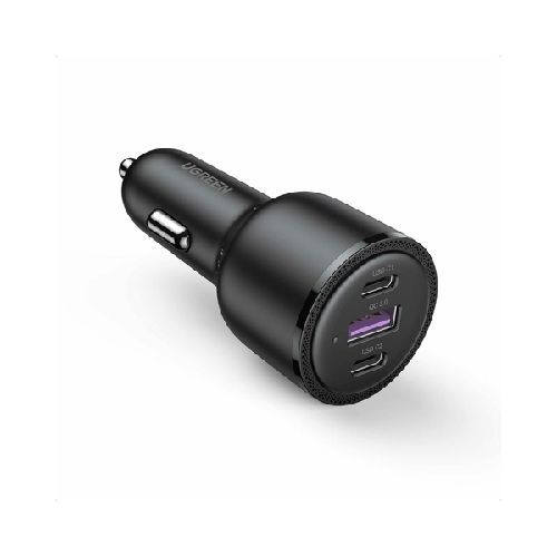 Ugreen Cargador para Auto 20467 69W, 1x USB-A, 2x USB-C, Negro  