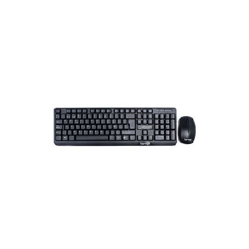 Kit de Teclado y Mouse Vorago KM-302, Inalámbrico, USB, Negro (Español)  