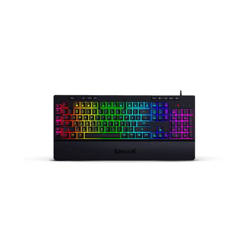 Teclado Gamer Redragon Shiva RGB, Alámbrico, Negro (Español)  