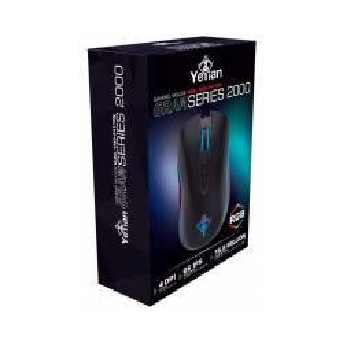 Mouse Gamer Yeyian Óptico Gram Series 2000, Alámbrico, USB A, 6400DPI, Negro  