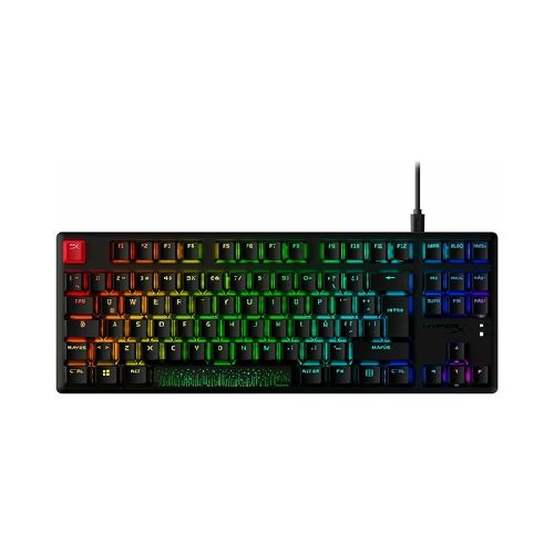 Teclado Gamer HyperX Alloy Origins Core RGB, Teclado Mecánico, HyperX Aqua Switch, Alámbrico, Negro  