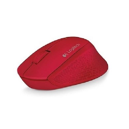 Mouse Logitech Óptico M280, Inalámbrico, 1000DPI, USB, Rojo  