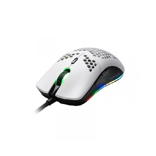 Mouse Gamer Ergonómico Yeyian Óptico Links, Alámbrico, USB, 7200DPI, Blanco  