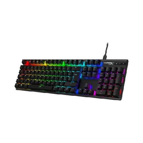 Teclado Gamer HyperX Alloy Origins RGB, Teclado Mecánico, HyperX Red Switch, Alámbrico, Negro (Español)  