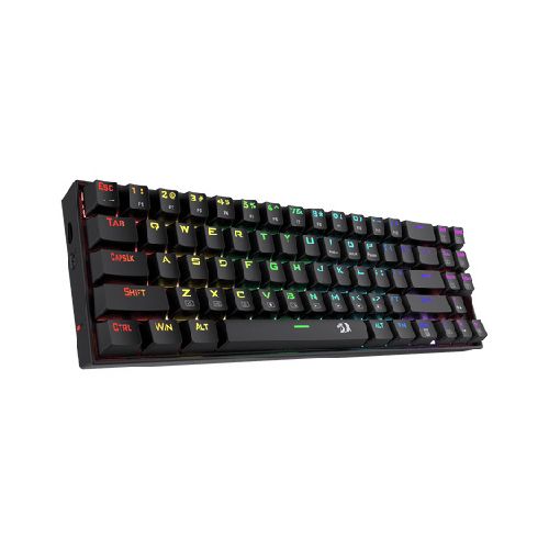 Teclado Gamer Redragon Deimos K599 RGB, Teclado Mecánico, Switch Red, Alámbrico/Inalámbrico, Negro (Inglés  