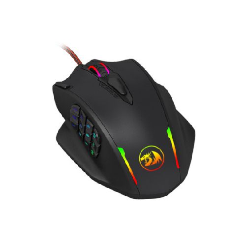 Mouse Gamer Redragon Óptico Impact M908, Alámbrico, USB-A, 12.400DPI, Negro  