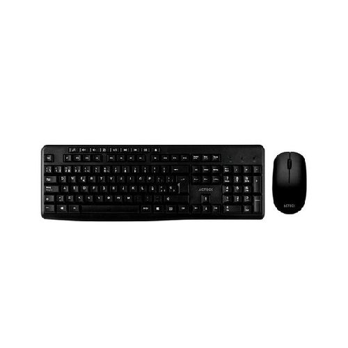 Kit de Teclado y Mouse Acteck KT28, Inalámbrico, USB, Negro  