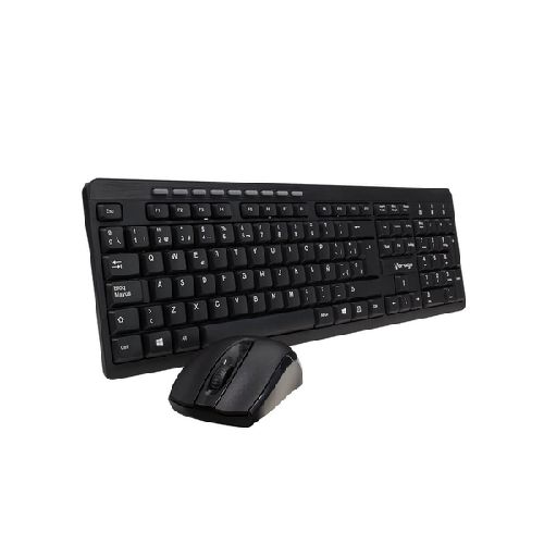 Kit de Teclado y Mouse Vorago KM-304, Inalámbrico, USB, Negro (Español)  