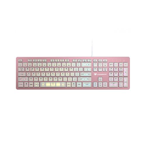 Teclado Gamer Cougar Vantar AX RGB, Switch Tijera, Alámbrico, Rosa (Inglés)  