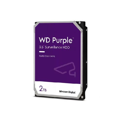 Disco Duro para Videovigilancia Western Digital WD Purple 3.5'', 2TB, SATA III, 6 Gbit/s, 5400RPM, 64MB Caché  