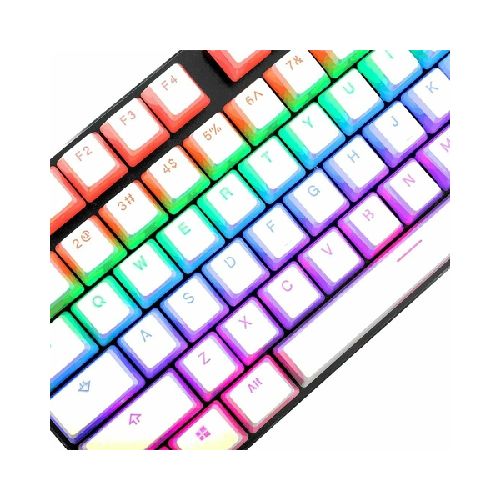 Set de Keycaps Para Teclado Mecanico Redragon Scarab A130 / 105 Teclas / Color Blanco  