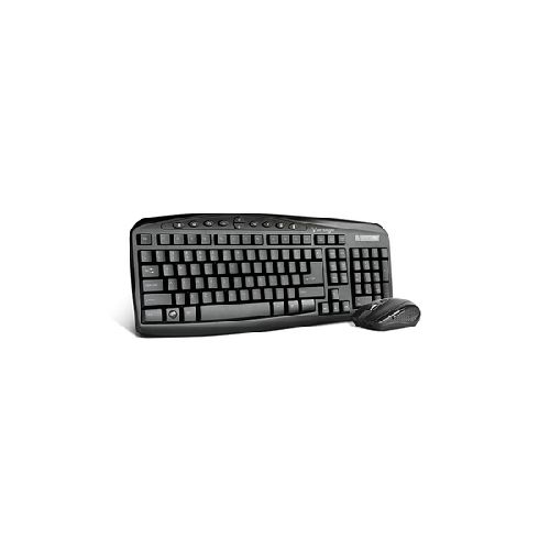 Kit de Teclado y Mouse Vorago KM-303, Inalámbrico, Negro (Español)  